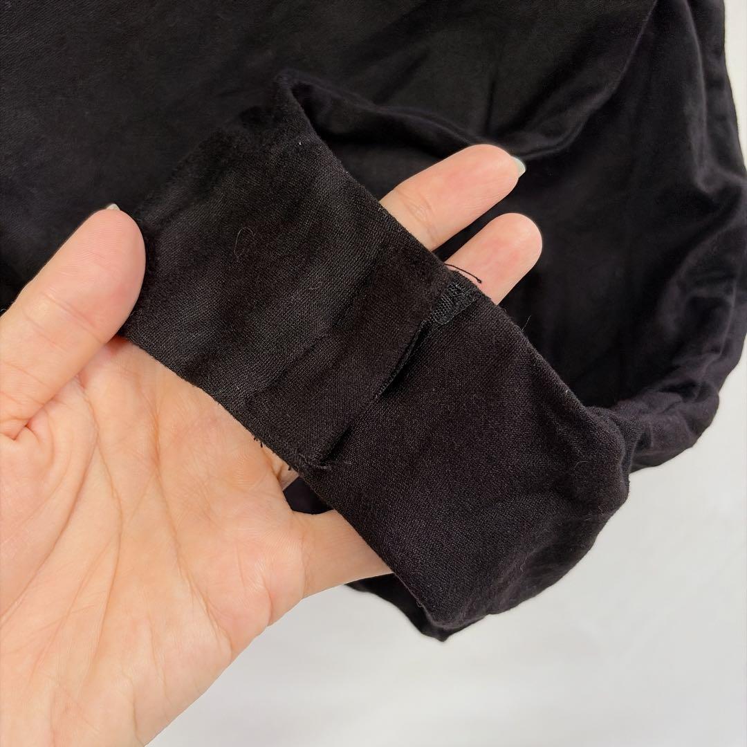 ★Heart & Hips [L] Bodysuit Black Simple Plain Inner