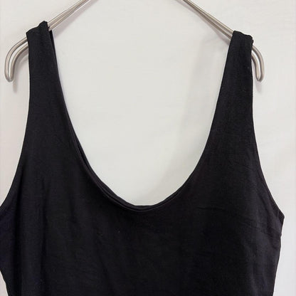 ★Heart & Hips [L] Bodysuit Black Simple Plain Inner