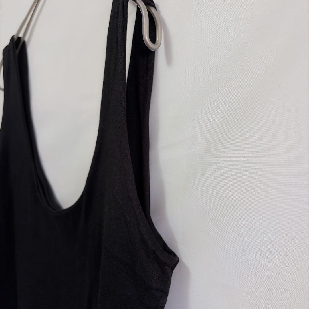 ★Heart & Hips [L] Bodysuit Black Simple Plain Inner