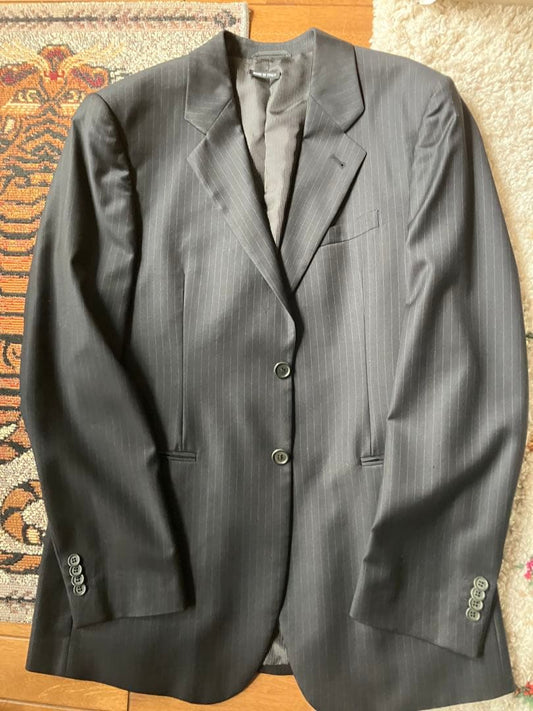 GIORGIO ARMANI striped tailored jacket