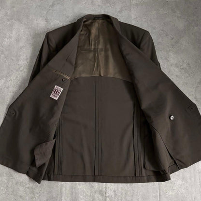 Wool Rayon Tailored Jacket Made in Italy Double Breasted Classic