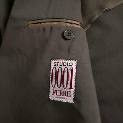 Wool Rayon Tailored Jacket Made in Italy Double Breasted Classic