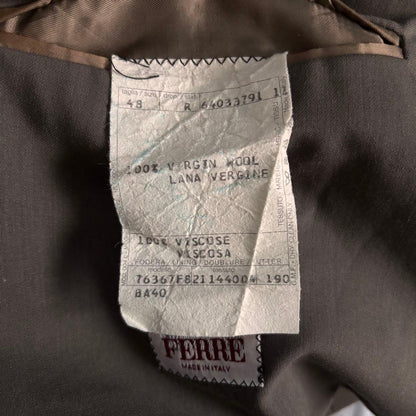 Wool Rayon Tailored Jacket Made in Italy Double Breasted Classic
