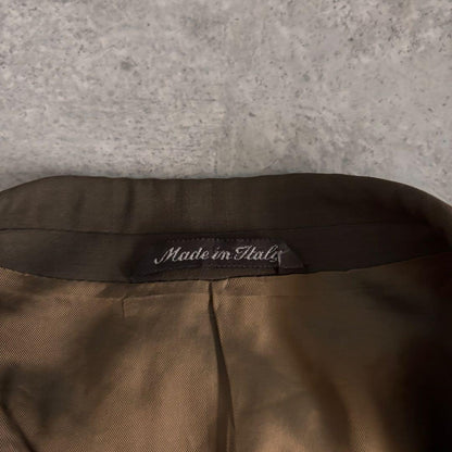Wool Rayon Tailored Jacket Made in Italy Double Breasted Classic