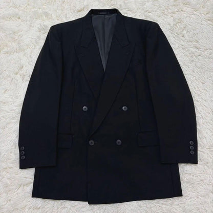 [vintage] 90s double breasted setup suit adjuster L