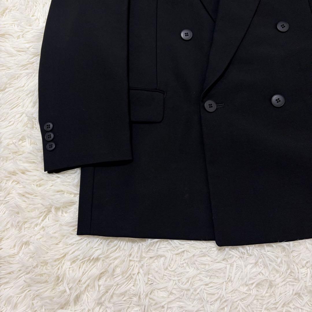 [vintage] 90s double breasted setup suit adjuster L
