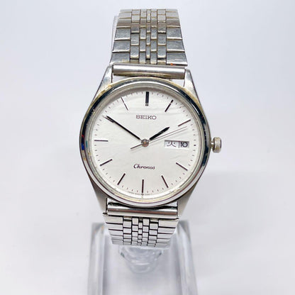 SEIKO Watch Men's Chronos 5H23-7D40 White Dial 54