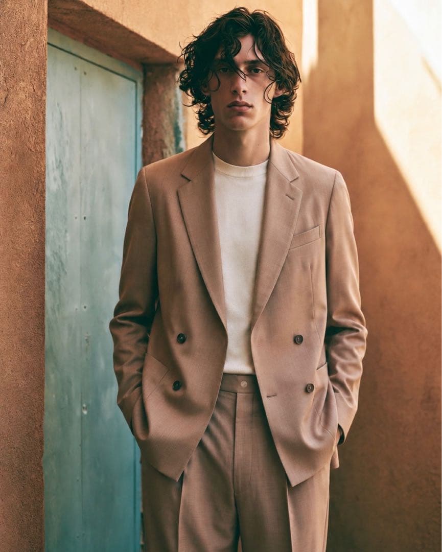 Emporio Armani Double Setup Suit Beige 46 M~L