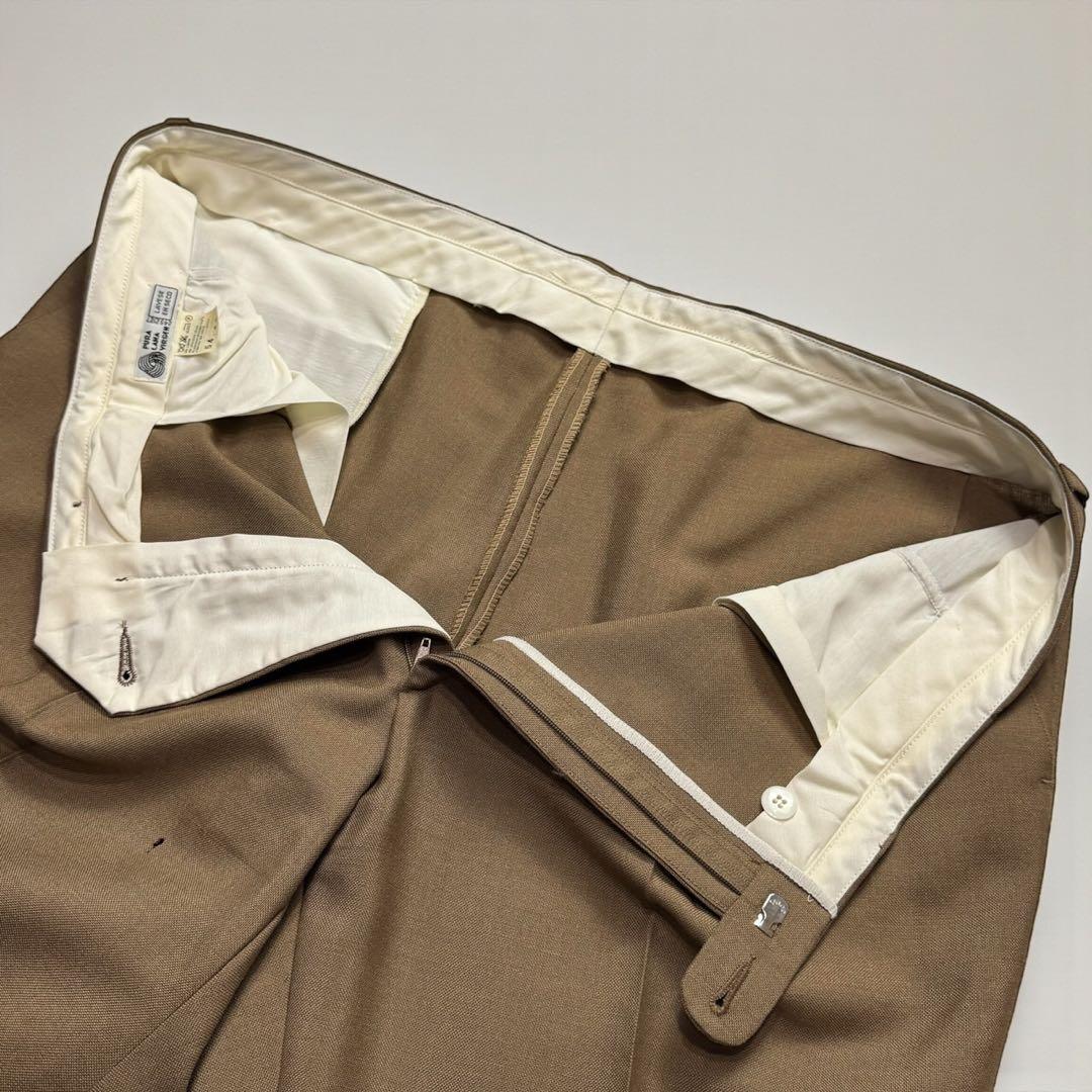 Vintage Spanish Casual Suit Setup Mohair Blend Beige