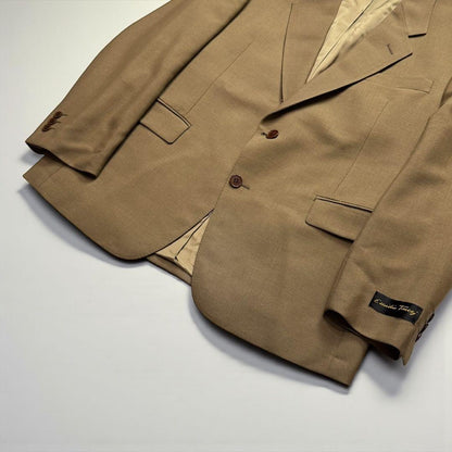 Vintage Spanish Casual Suit Setup Mohair Blend Beige