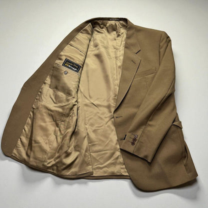 Vintage Spanish Casual Suit Setup Mohair Blend Beige