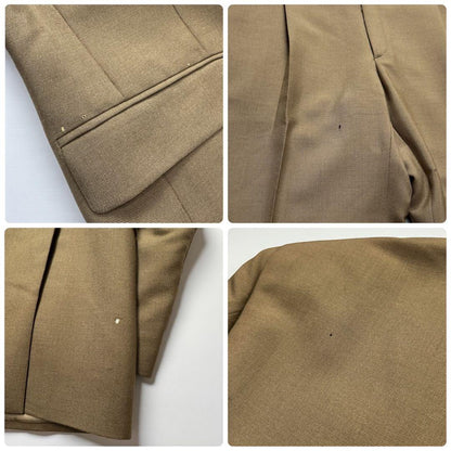 Vintage Spanish Casual Suit Setup Mohair Blend Beige