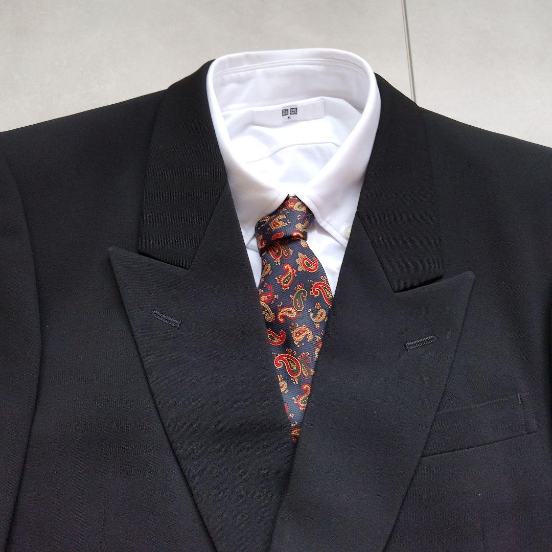 90s vintage double suit setup wool business commuting good condition