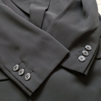 90s vintage double suit setup wool business commuting good condition