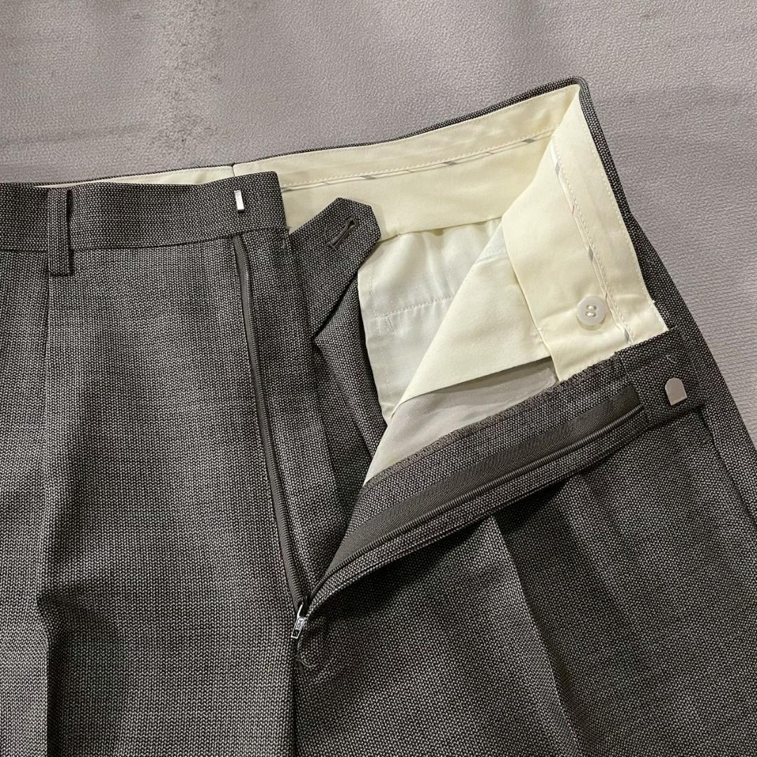 Super beautiful 90's Five Continents Wool 2-tuck Mod Suit Setup Made in Japan