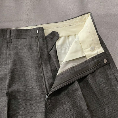 Super beautiful 90's Five Continents Wool 2-tuck Mod Suit Setup Made in Japan