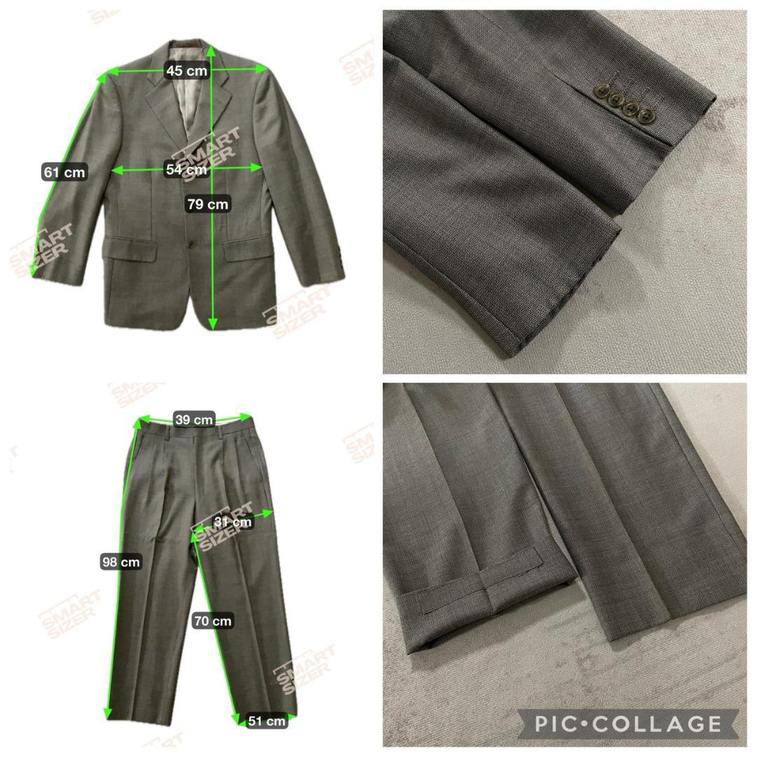 Super beautiful 90's Five Continents Wool 2-tuck Mod Suit Setup Made in Japan