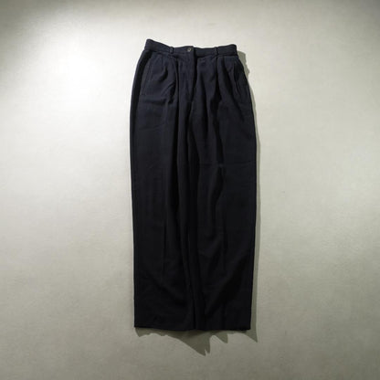 GIORGIO ARMANI Single 2 tuck slack pants navy blue/RW185