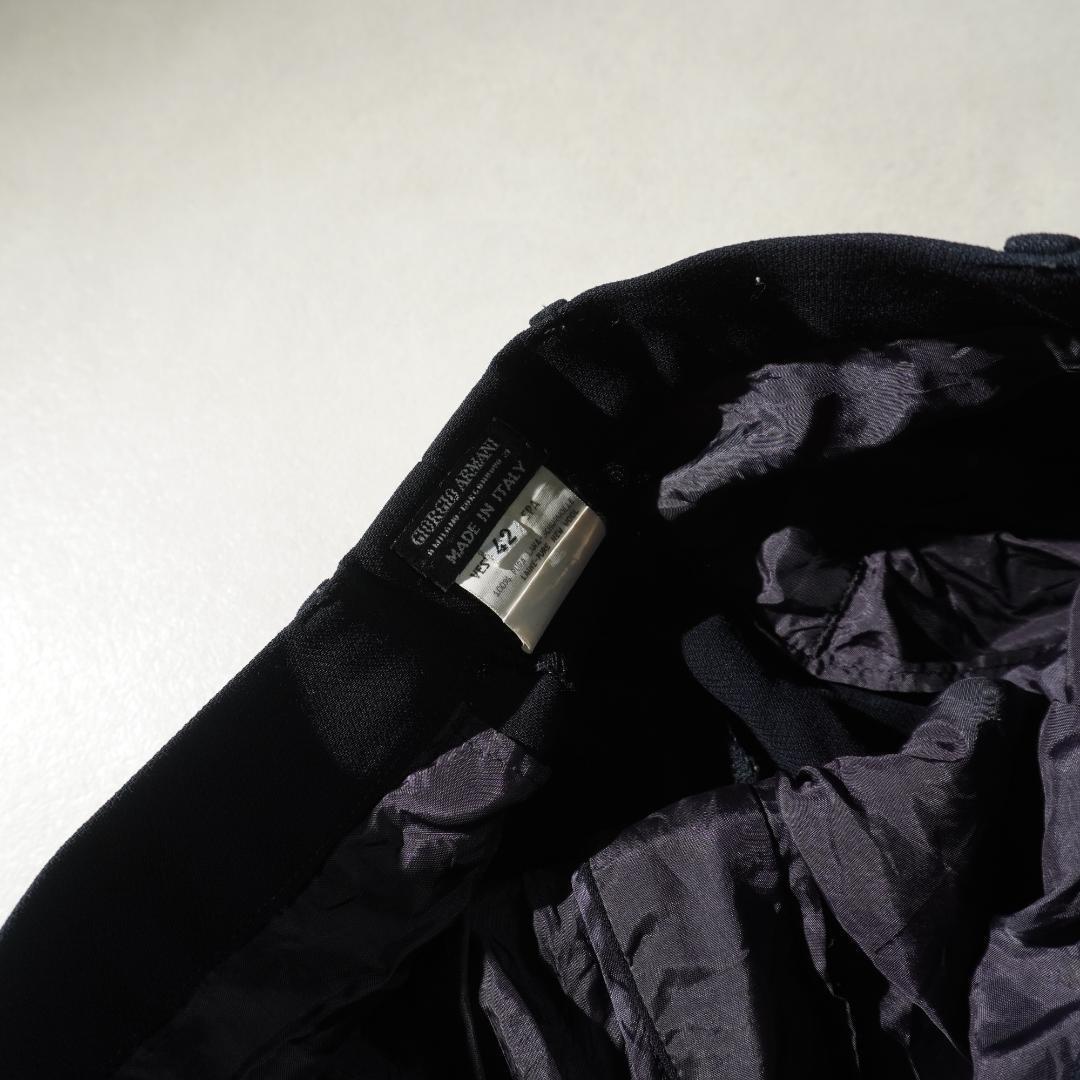 GIORGIO ARMANI Single 2 tuck slack pants navy blue/RW185