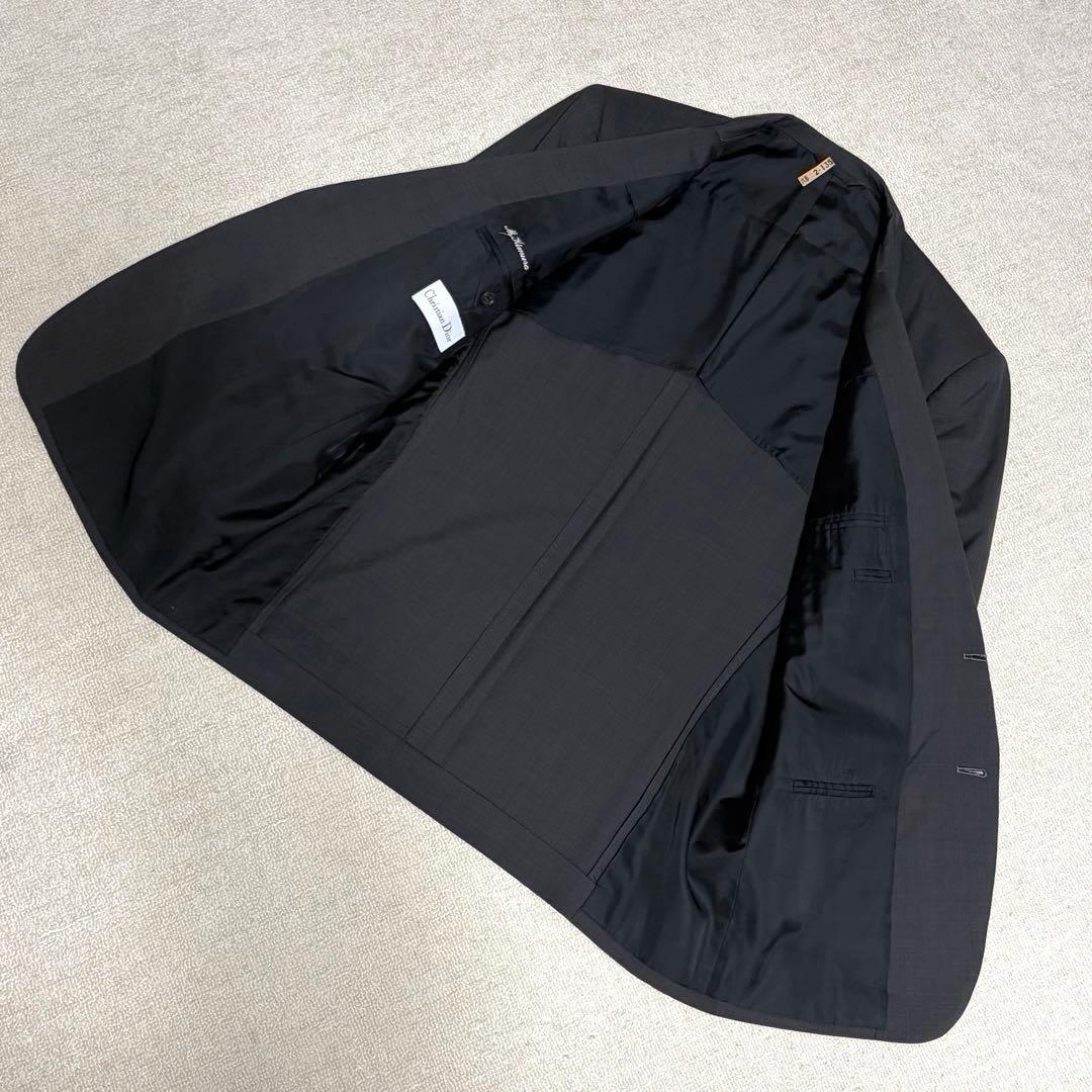 Christian Dior Setup Suit XL Wool Charcoal Gray