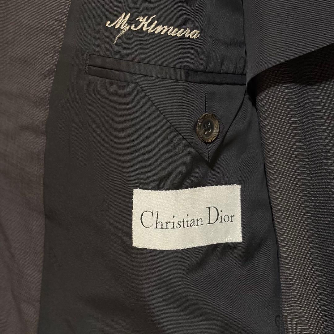 Christian Dior Setup Suit XL Wool Charcoal Gray