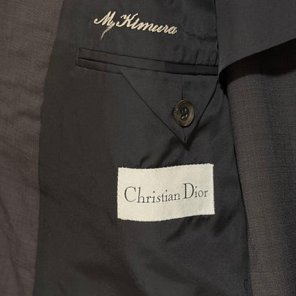 Christian Dior Setup Suit XL Wool Charcoal Gray