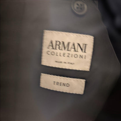 Armani dark gray striped business suit jacket