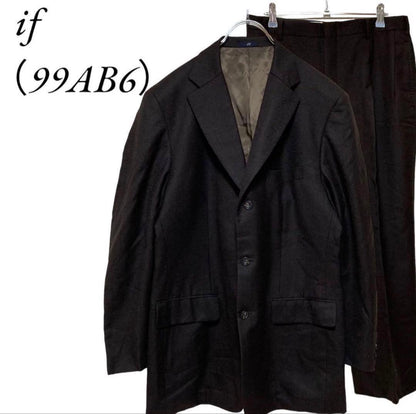 E285 [IF] Setup Suit Business Top and Bottom Set Vintage Good Condition