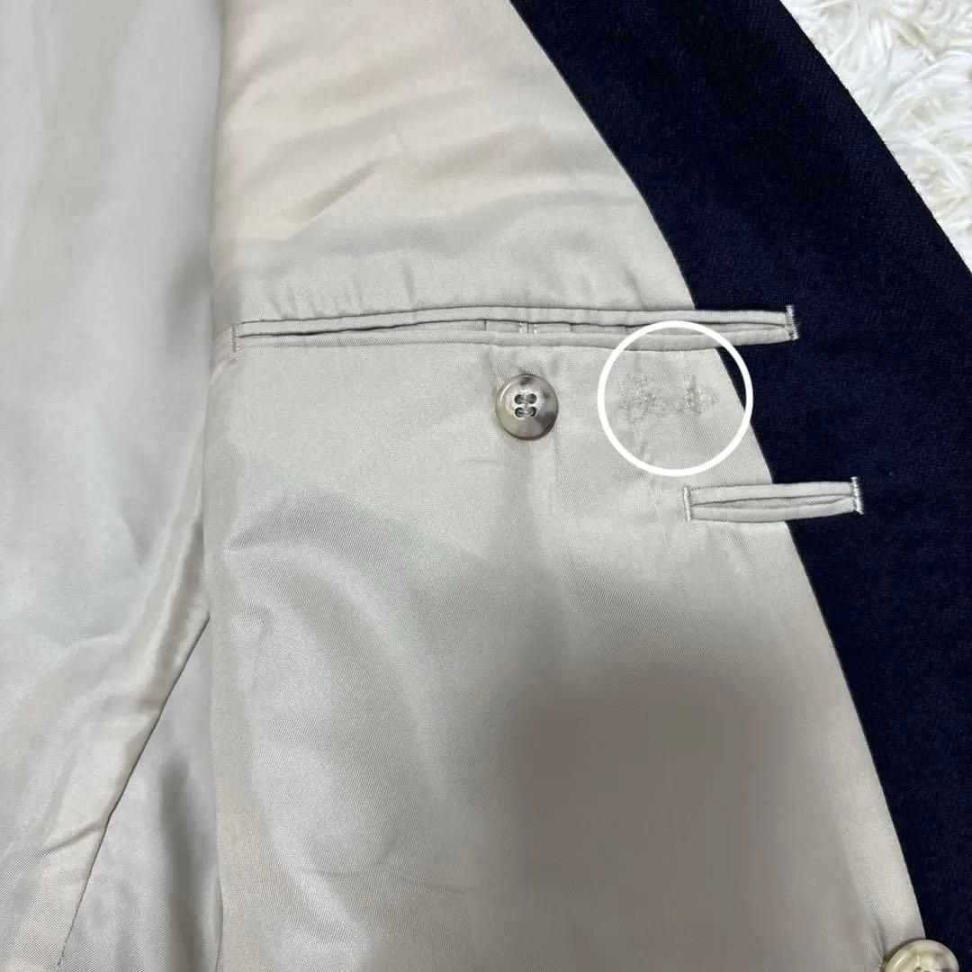 Aquascutum double setup suit wool gold buttons XL