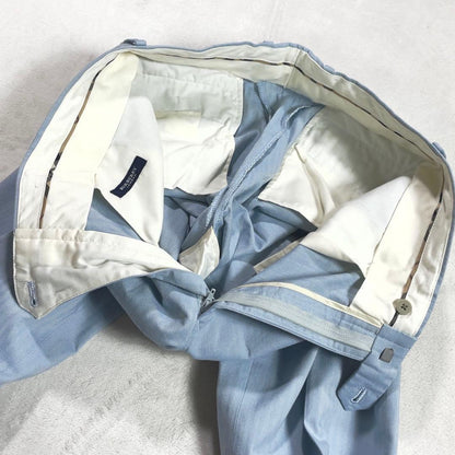 Brooks Brothers Cotton Herringbone Setup Suit Top and Bottom M Blue