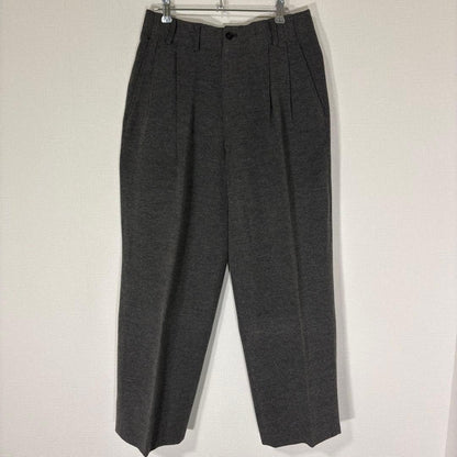 vintage made in Japan TETE HOMME two tuck setup M dark gray