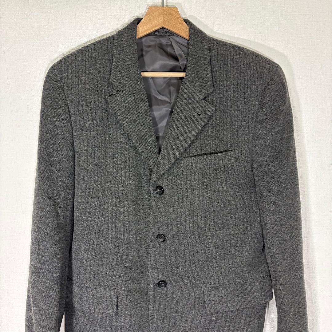 vintage made in Japan TETE HOMME two tuck setup M dark gray
