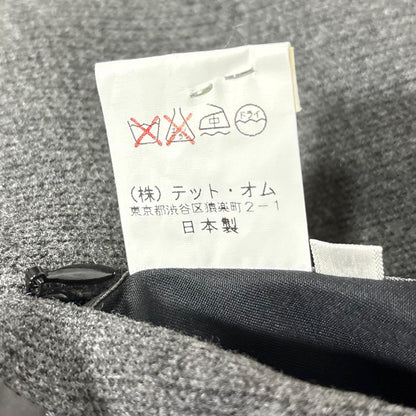 vintage made in Japan TETE HOMME two tuck setup M dark gray