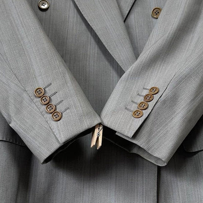 90s CELINE spring/summer double suit (L-XL) + 3 ties