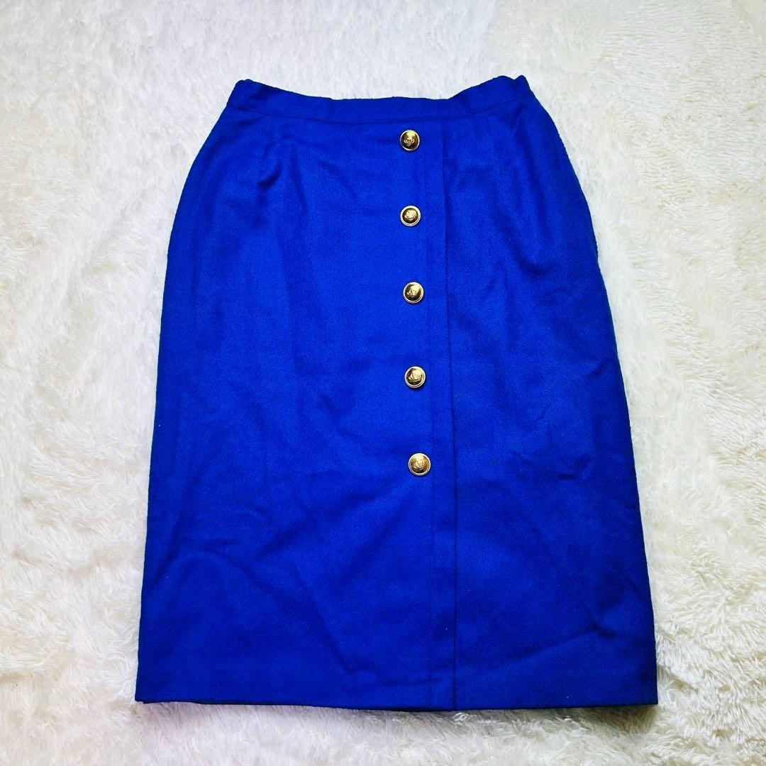 Retro Bubbly Suit Gold Button Double Jacket Skirt Setup