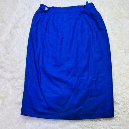 Retro Bubbly Suit Gold Button Double Jacket Skirt Setup