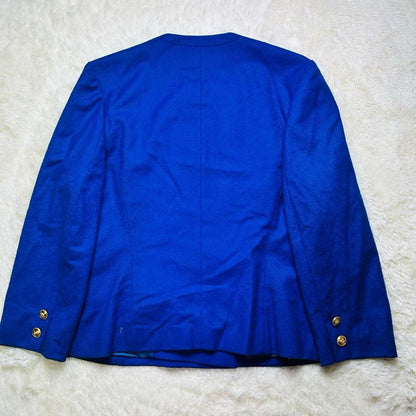 Retro Bubbly Suit Gold Button Double Jacket Skirt Setup