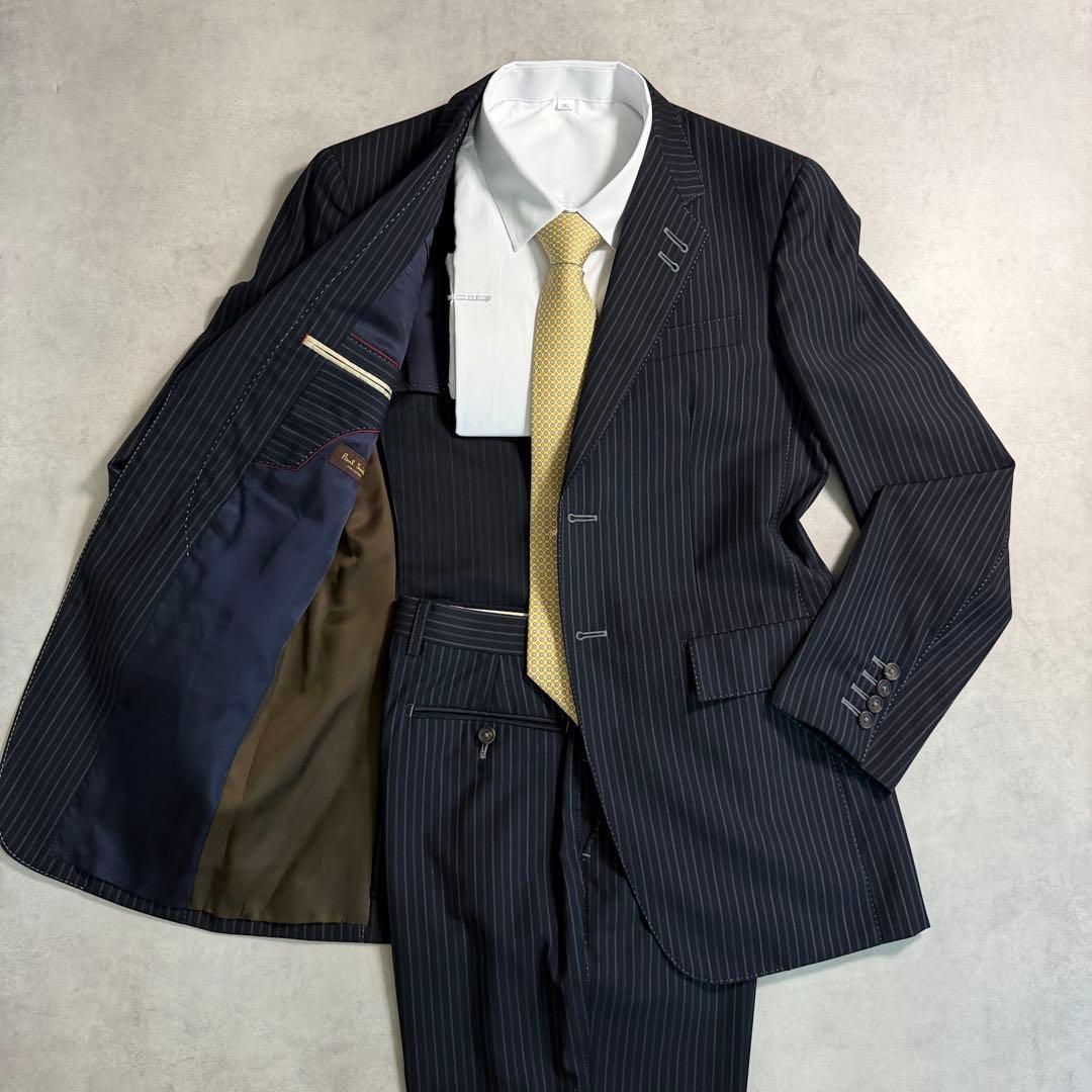 Good condition Paul Smith pin stock Stitch black lining dark blue L equivalent