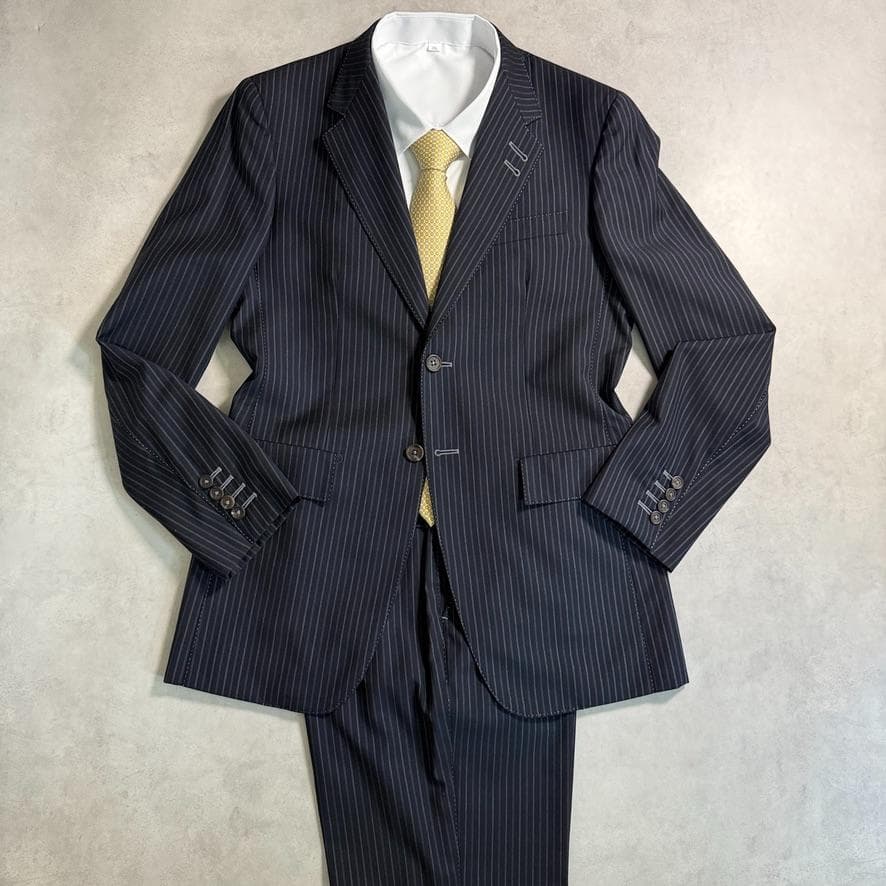 Good condition Paul Smith pin stock Stitch black lining dark blue L equivalent