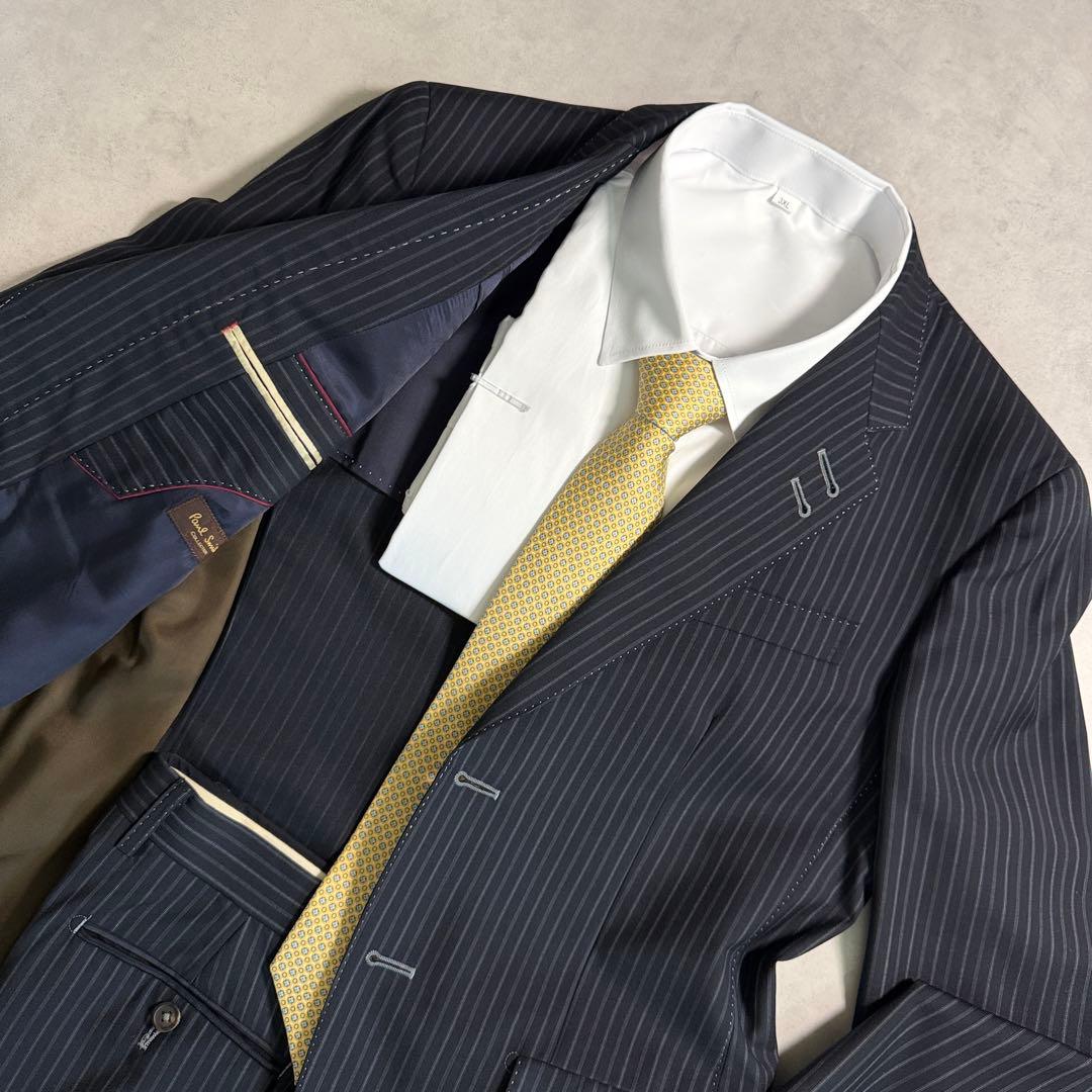 Good condition Paul Smith pin stock Stitch black lining dark blue L equivalent