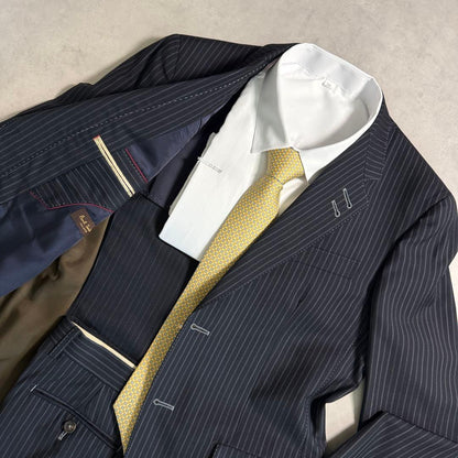 Good condition Paul Smith pin stock Stitch black lining dark blue L equivalent