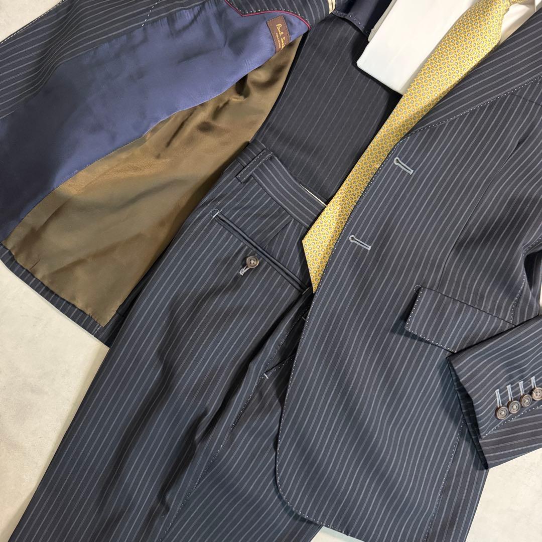 Good condition Paul Smith pin stock Stitch black lining dark blue L equivalent