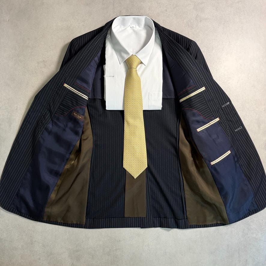 Good condition Paul Smith pin stock Stitch black lining dark blue L equivalent