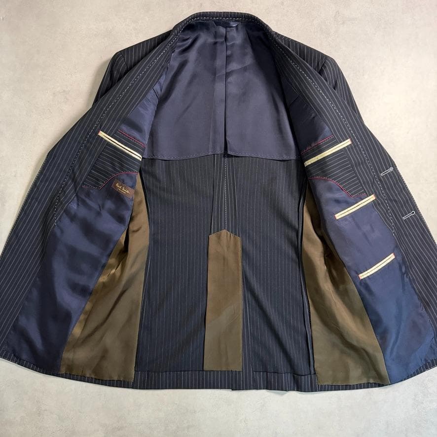 Good condition Paul Smith pin stock Stitch black lining dark blue L equivalent
