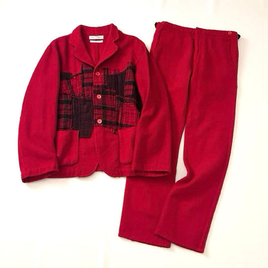 [Good Condition] Comme des Garçons Setup Fully Patchwork Check 90s