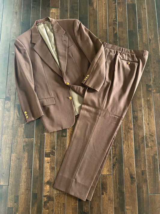 marie claire/90s setup tortoise button brick brown L