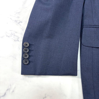 BURBERRY Peak Lapel Double Breasted Suit Navy Size M