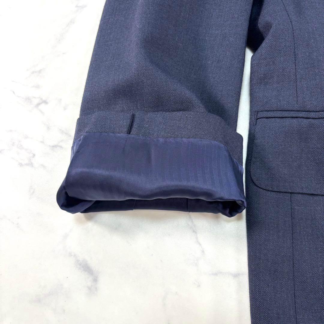 BURBERRY Peak Lapel Double Breasted Suit Navy Size M