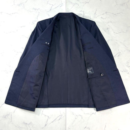 BURBERRY Peak Lapel Double Breasted Suit Navy Size M