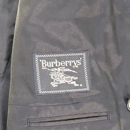 BURBERRY Peak Lapel Double Breasted Suit Navy Size M